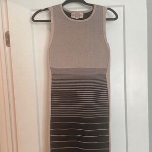 Tan and black bondage dress from Philosophy